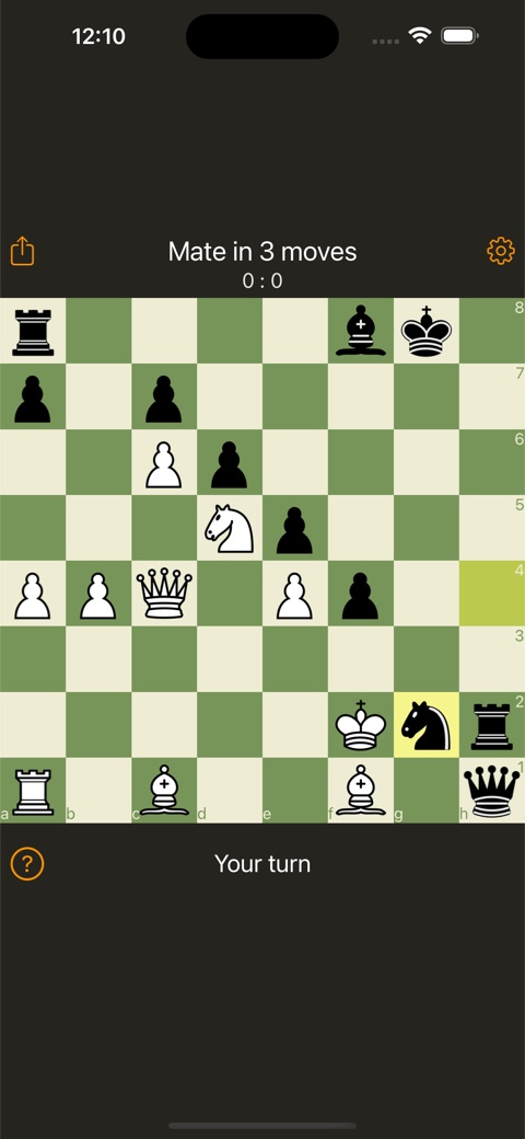 Chess puzzle board in Chess Widget